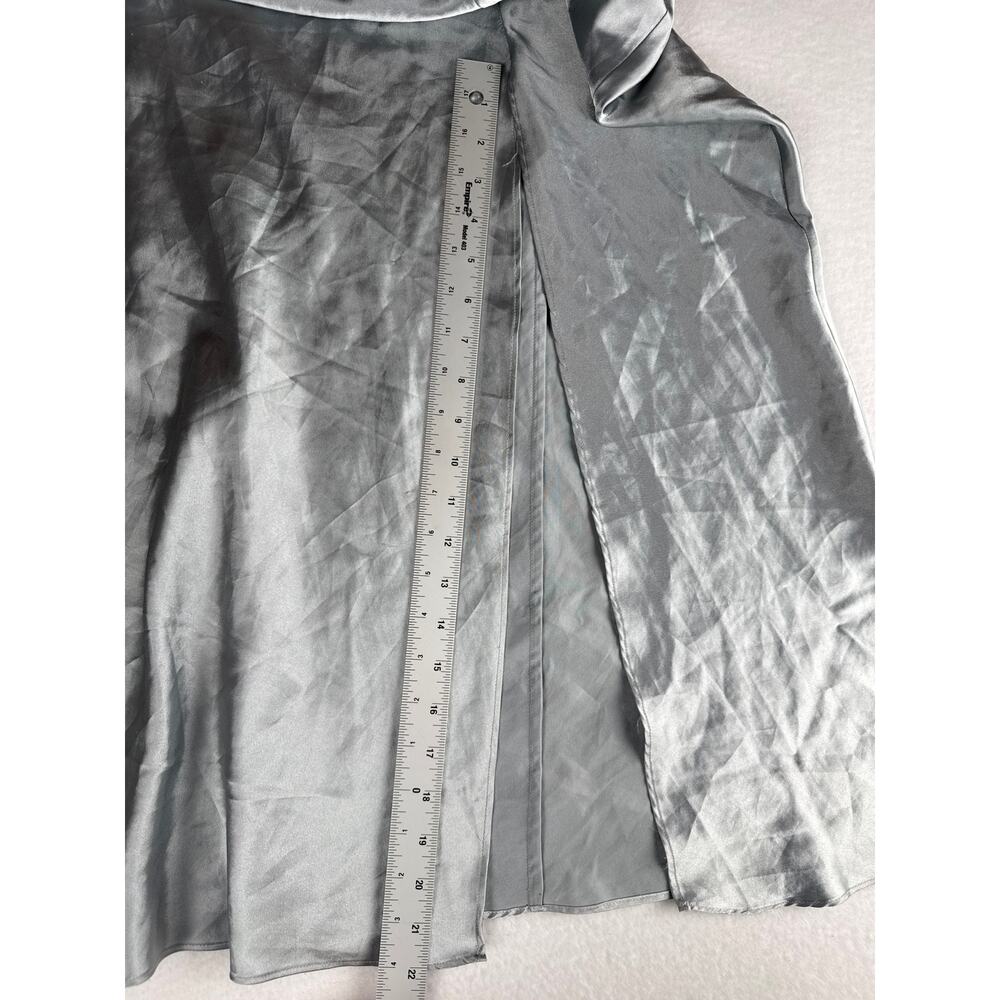 Vintage Victoria’s secret slip dress lace satin silver size L - Picture 2 of 16